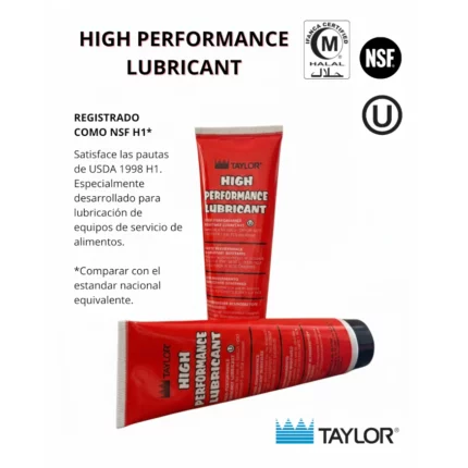 Lubricante Sanitario Taylor (Grado alimenticio) - Alto rendimiento