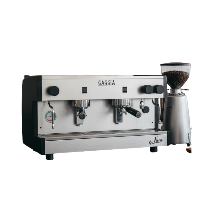 CAFETERA NUOVA NERA A BOTON 2 GRUPOS