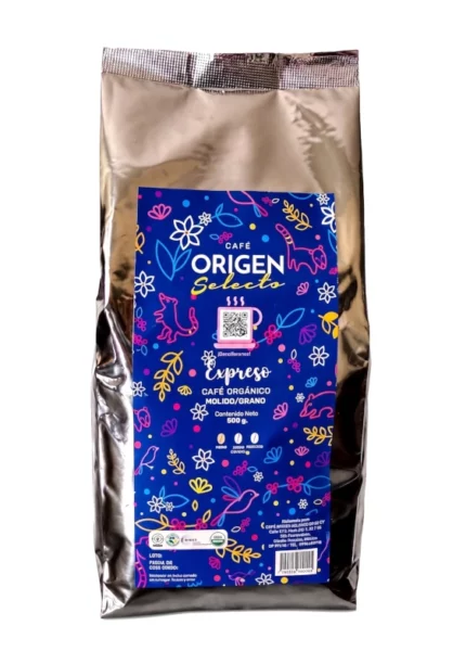 Café Orgánico Origen Selecto Expreso Pack X 1kg (en grano)
